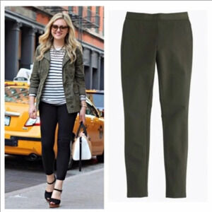 J. CREW Olive Green Pixie Pants Leggings Size‎ 0R